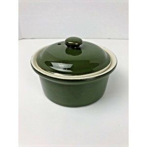 Vintage Hall Green Individual Covered Casserole USA 64 (5"W x 3.5"H)